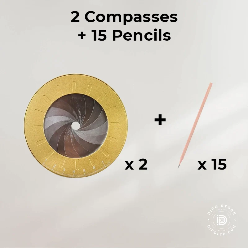 Measuring Round Compass Stretch Ruler