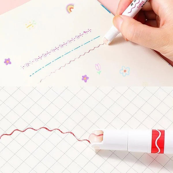 49% OFF -🌈Curve Highlighter Pen