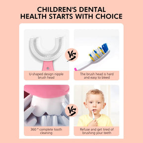 🎀NEW YEAR FLASH SALE 49%OFF🔥 U-shaped Children's Toothbrush