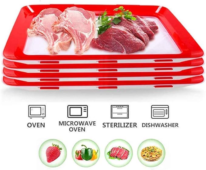 🔥Buy 3 Get 2 Free Today - Environmentally friendly design - Reusable Food Preserving Tray🥰