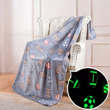 🔥Double sided flannel luminous blanket