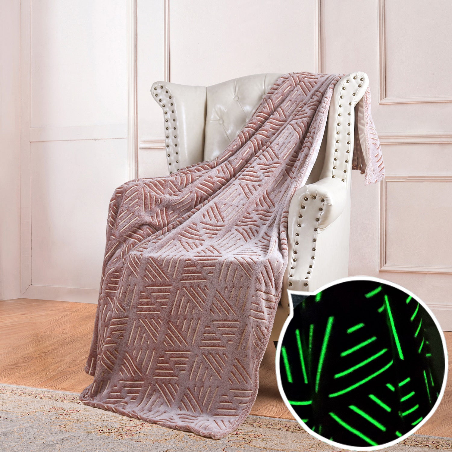 🔥Double sided flannel luminous blanket