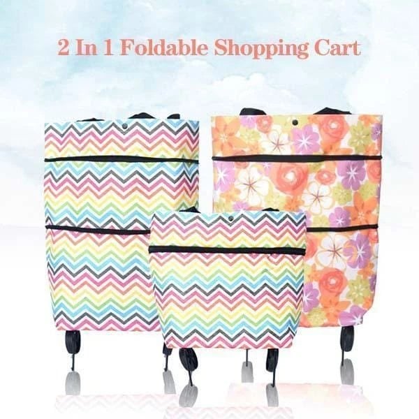 (❤️Hot Sale 49% OFF)-Foldable Shopping Trolley Tote Bag