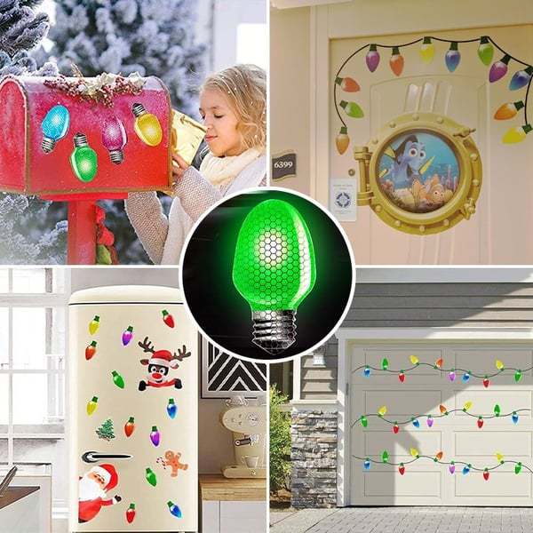 🔥Christmas pre-sale 50% OFF🔥Reflective Light Bulb Magnet Decorations