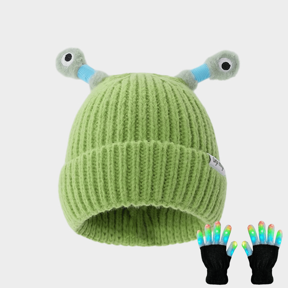 🔥HOT SALE - 49% OFF🔥Winter Parent-Child Cute Glowing Little Monster Knit Hat