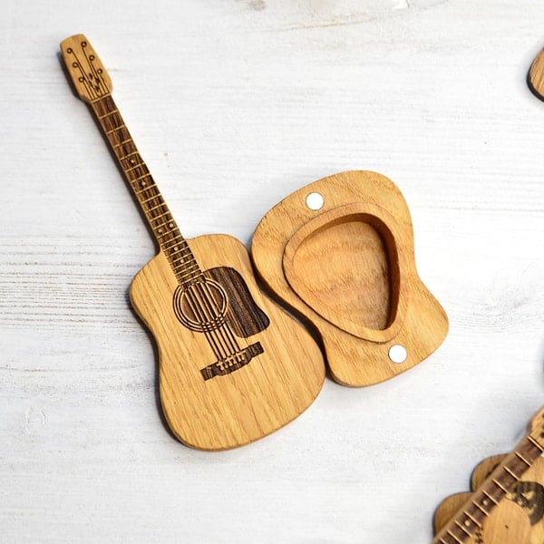 ⏰LAST DAY 49% OFF🎁Wooden Acoustic Guitar Pick Box🎸